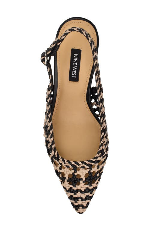 Nine West Madalene Pointed Toe Slingback Pump In Black 001