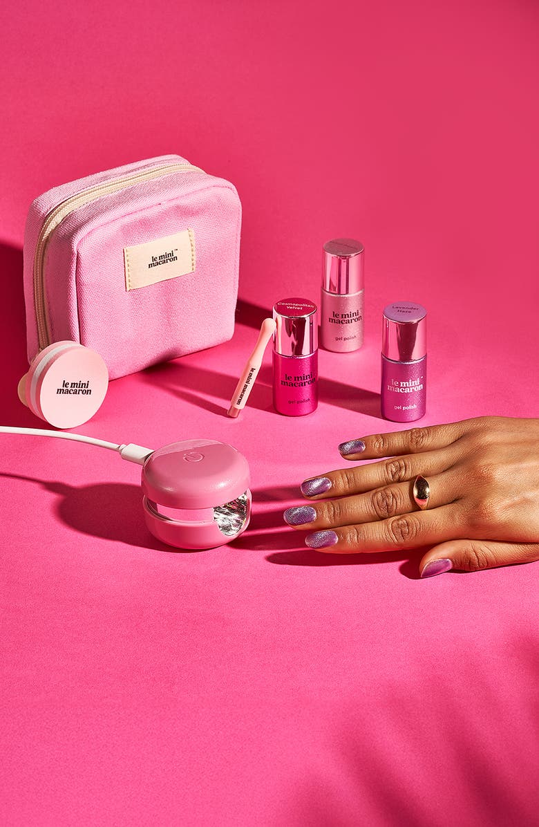 Le Mini Macaron Velvet Cat Eye Gel Manicure Kit, Alternate, color, Pink Velvet