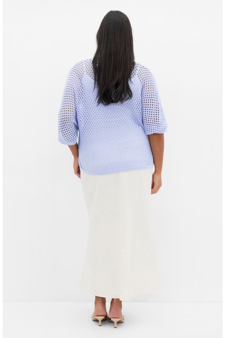 Open Stitch Sweater, Alternate, color, SOFT BLUE
