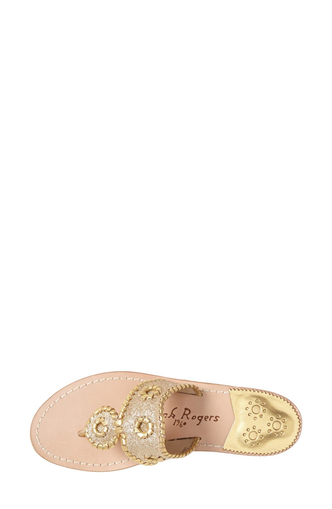 'Sparkle' Sandal, Alternate, color, GOLD