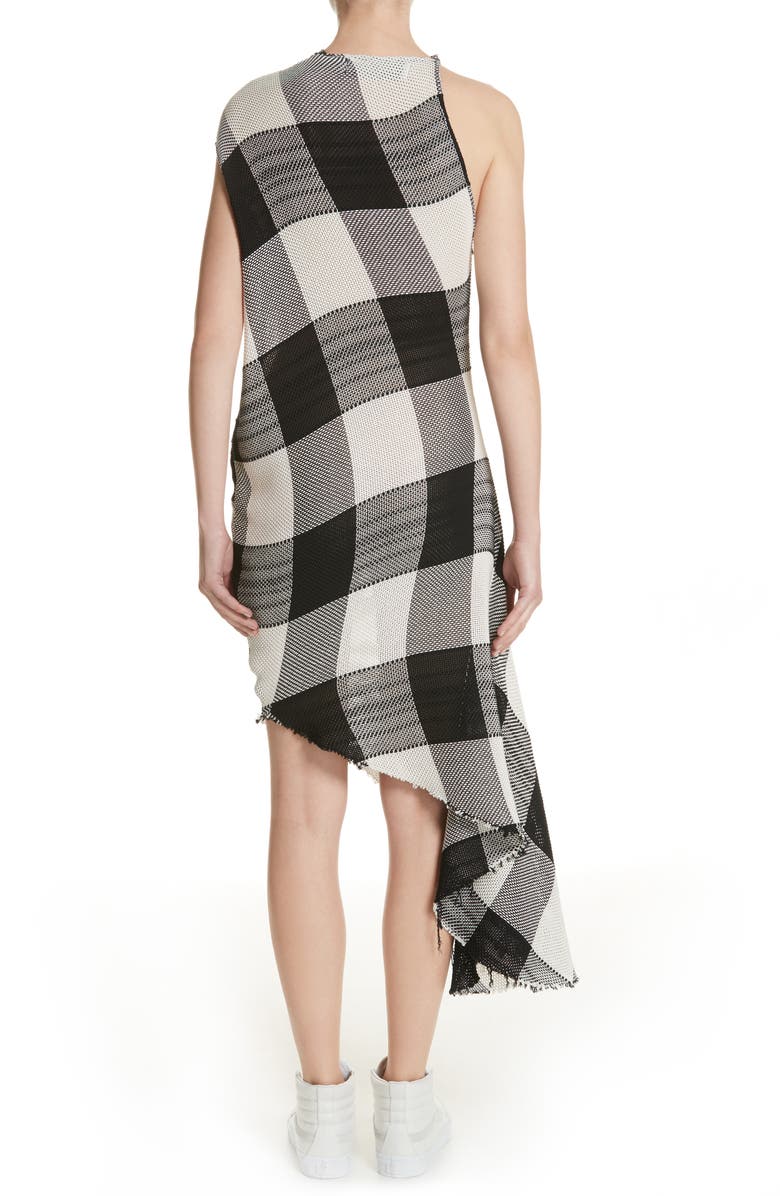 Marques’Almeida Marques'Almeida Asymmetrical Gingham Sheath Dress, Alternate, color, 