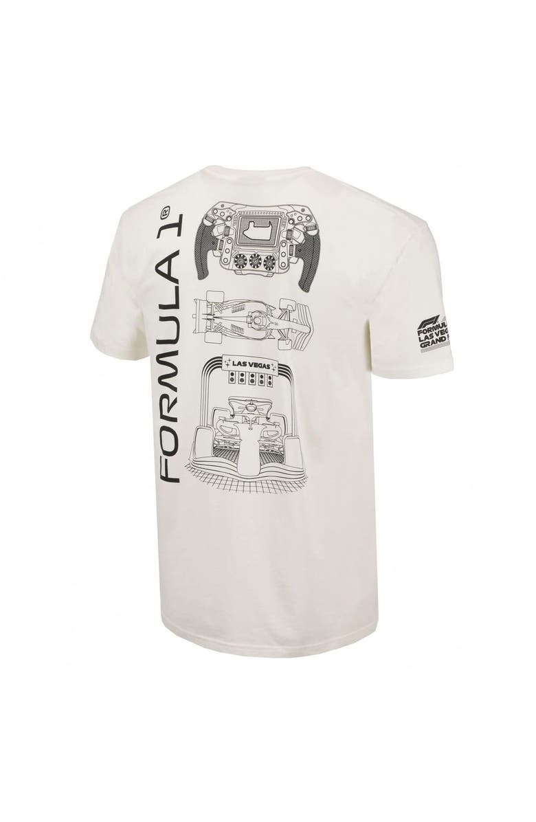 Insomniac Unisex Cream Formula 1 2024 Las Vegas Grand Prix Steering T-Shirt, Alternate, color, 