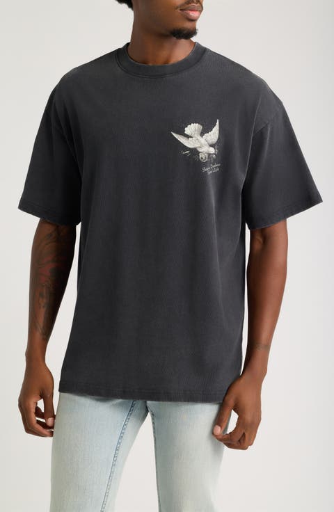 Shine in Darkness Cotton Graphic T-Shirt