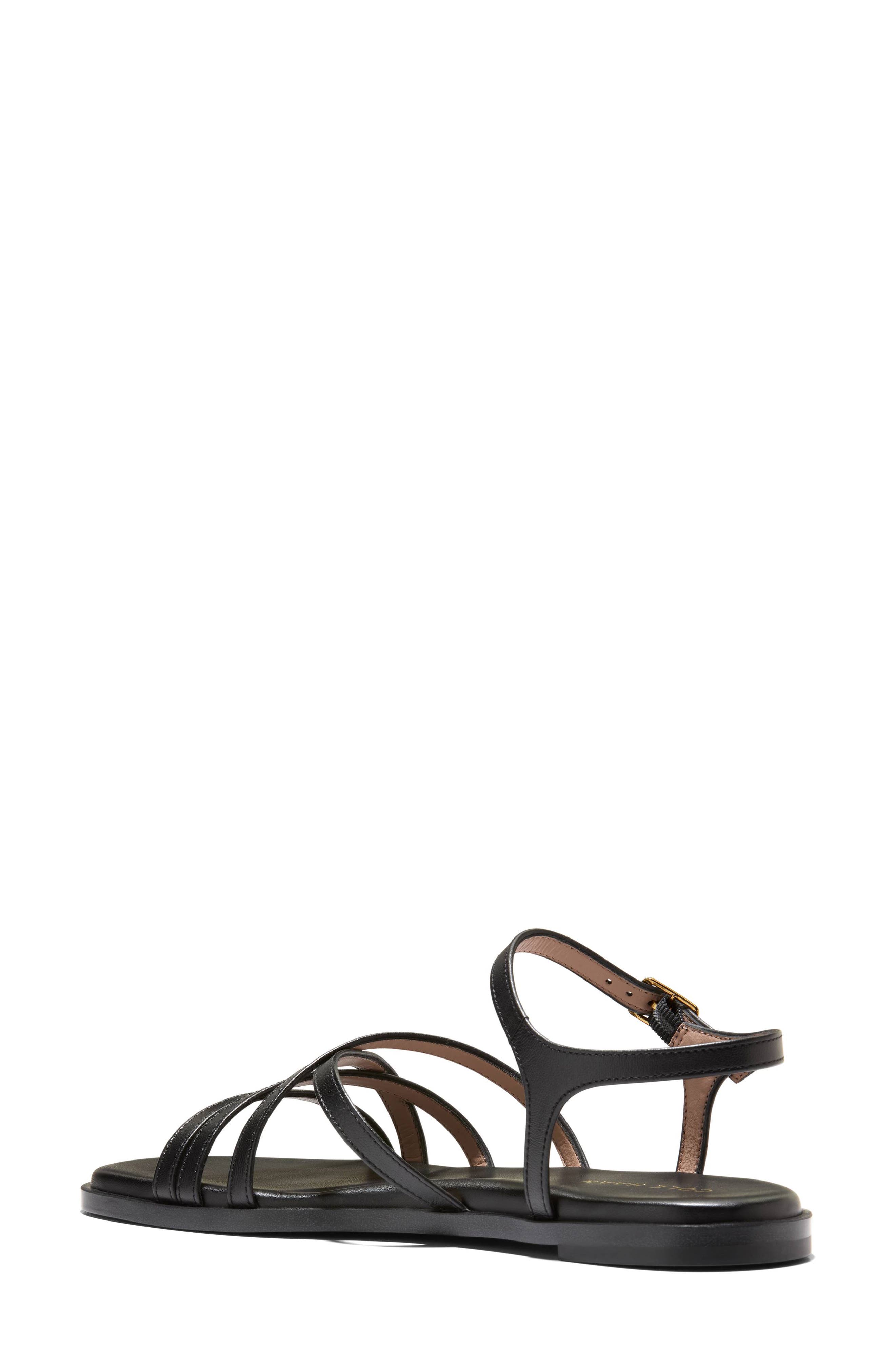 Cole Haan Flynn Strappy Sandal, Alternate, color, Black Leather