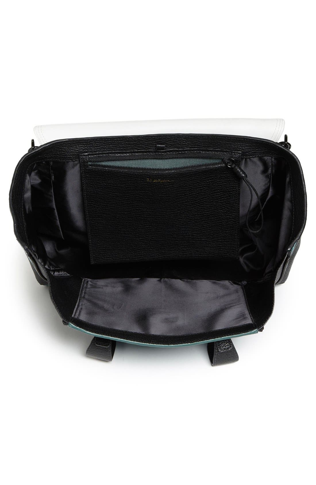 'Pashli' Colorblock Leather Crossbody Satchel (Nordstrom Exclusive), Alternate, color, DARK TEAL MULTI