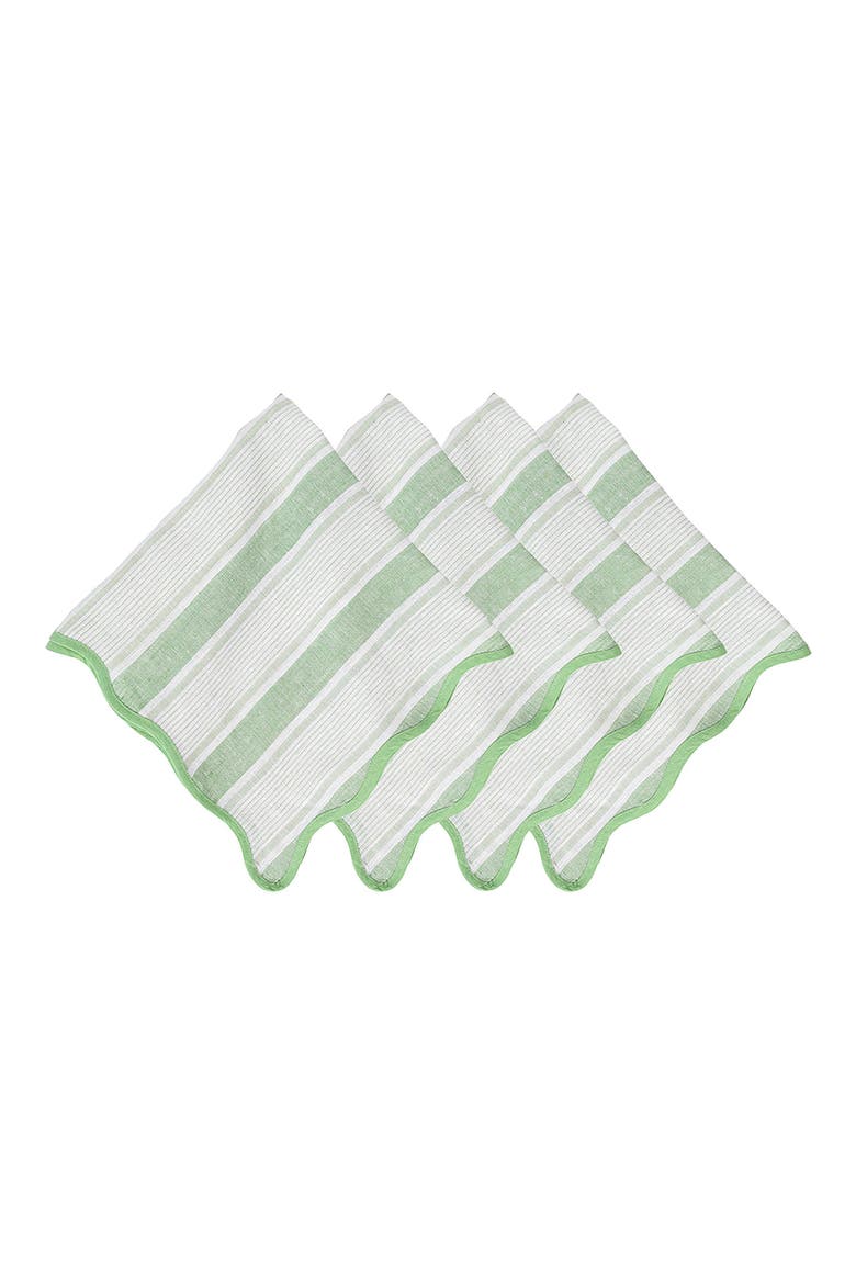 Cabana Set of 4 Napkins, Main, color, SEAGRASS