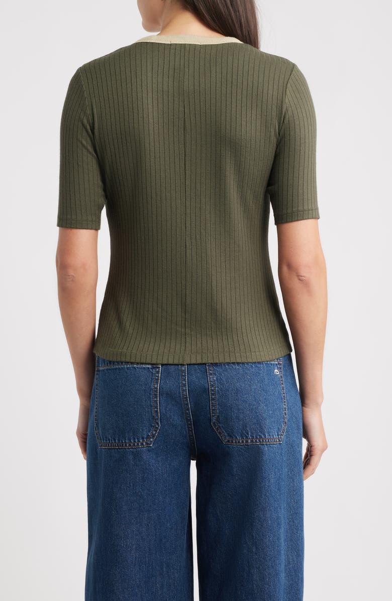rag & bone Slim Fit Ringer T-shirt, Alternate, color, Dark Olive