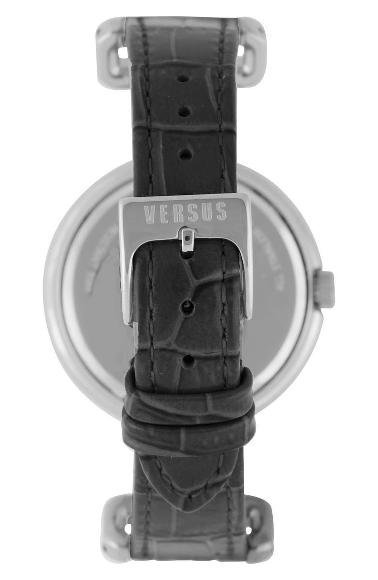 VERSUS Versace VERSUS by Versace 'Sunnyridge' Leather Strap Watch, 34mm, Alternate, color,