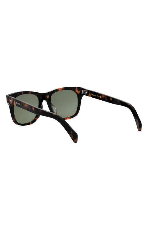 Celine Triomphe 54mm Square Sunglasses In Green