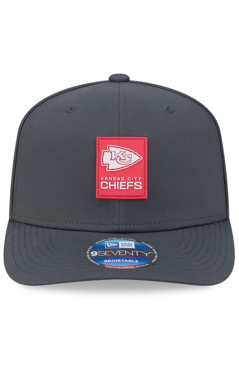 New Era Men's New Era Charcoal Kansas City Chiefs 2025 Sideline Cold Weather 9SEVENTY Adjustable Hat, Alternate, color, Charcoal