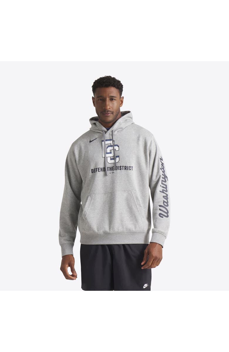 Nike Men's Nike Heather Charcoal Washington Nationals 2025 City Connect French Terry Club Pullover Hoodie, Alternate, color, Heather Charcoal