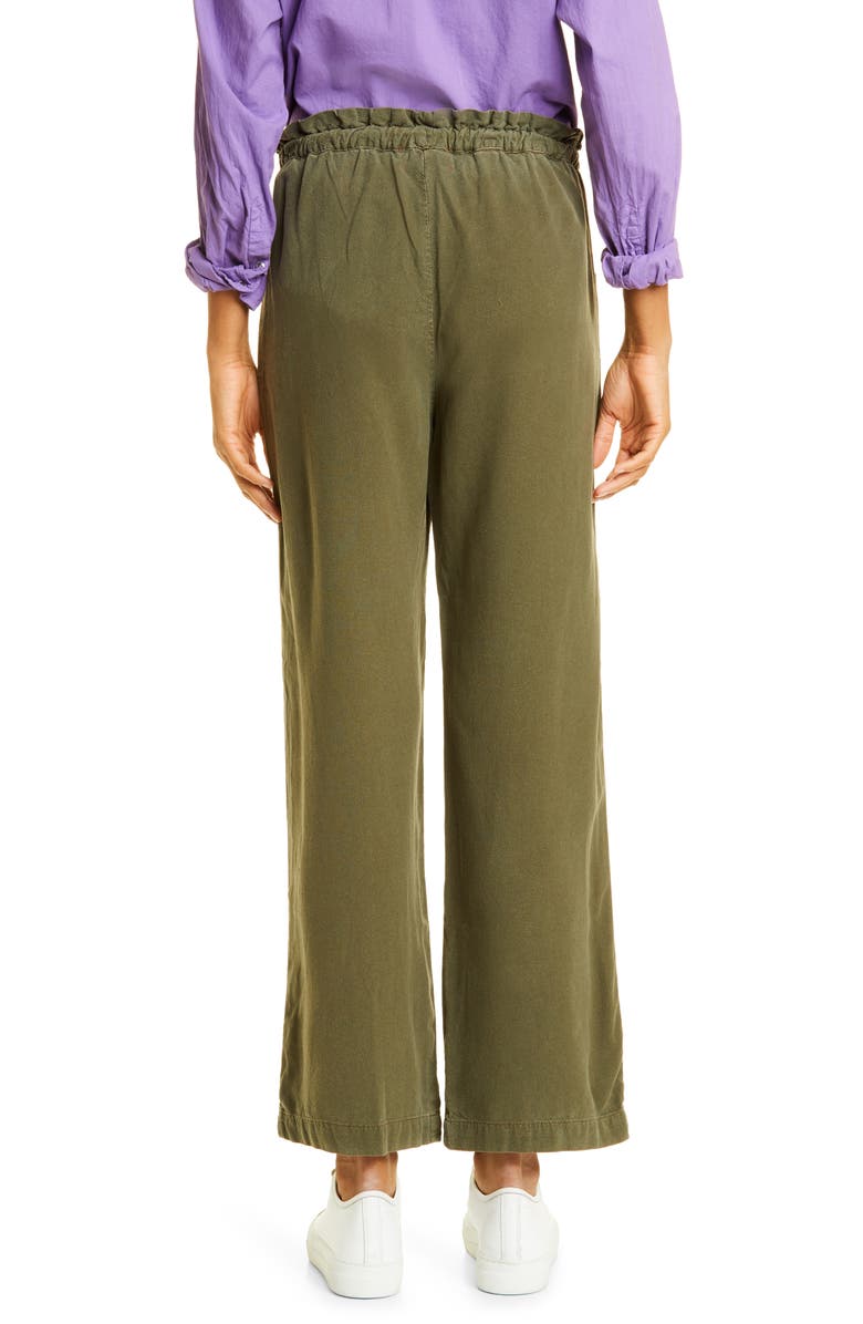 XÍRENA Talin Silk Paperbag Waist Pants, Alternate, color, 