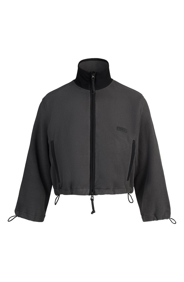 SKIMS Shrunken Zip Jacket, Alternate, color, Ash