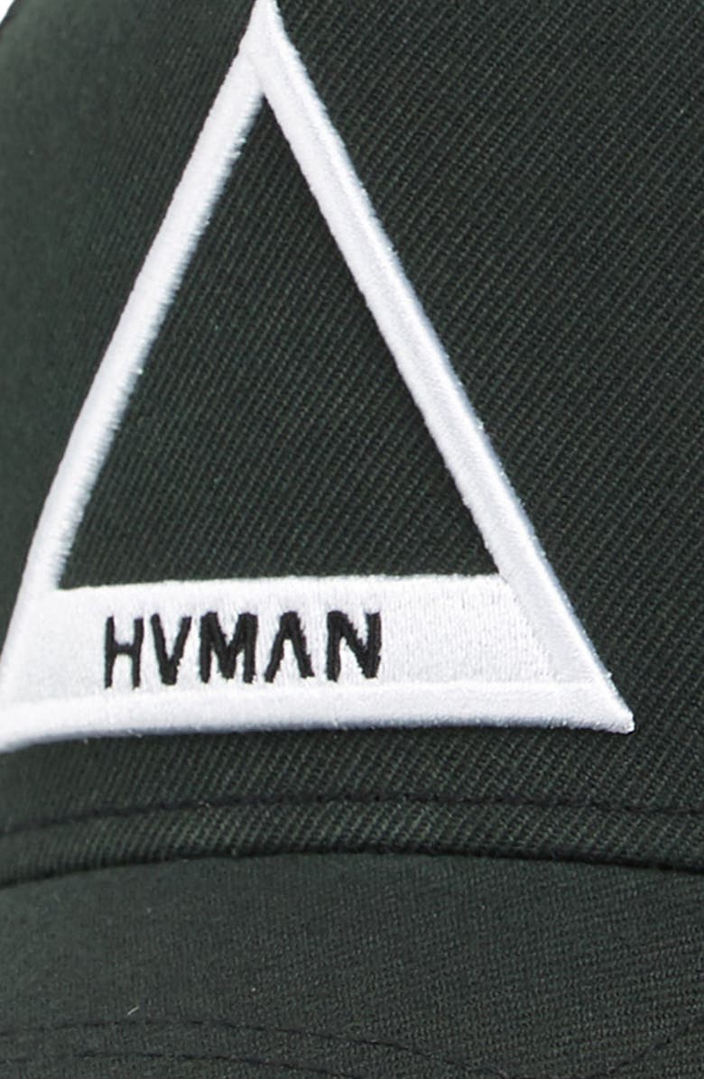 HVMAN Triangle Mesh Trucker Hat, Alternate, color, Black