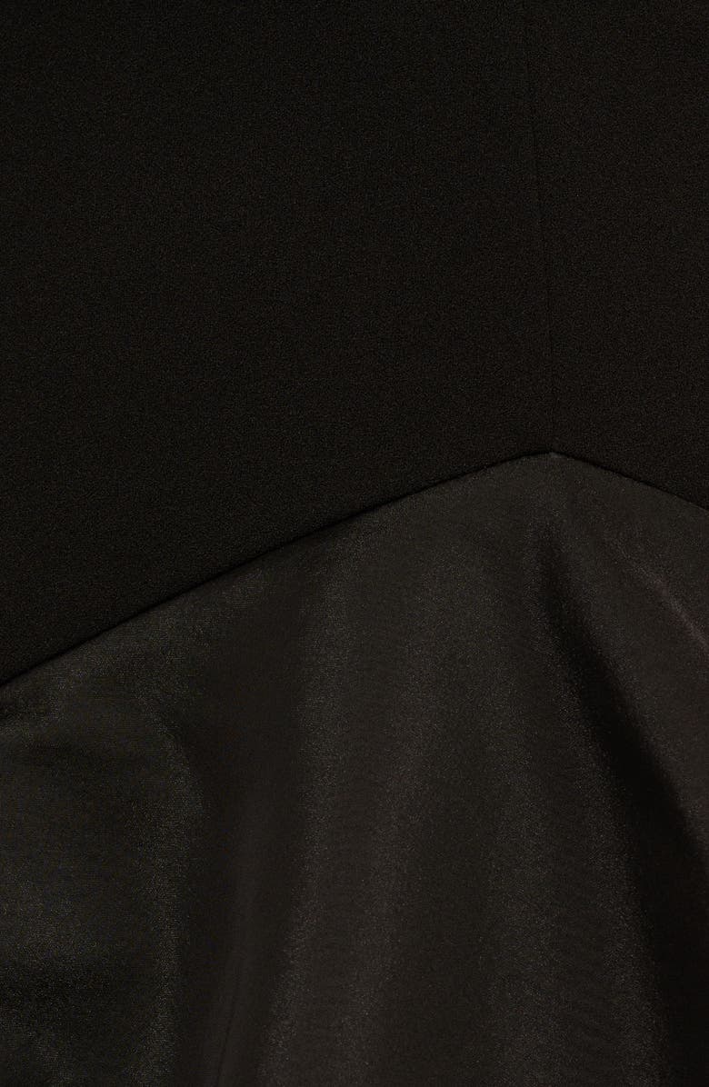 Aidan Mattox Tiered One-Shoulder Ballgown, Alternate, color, Black