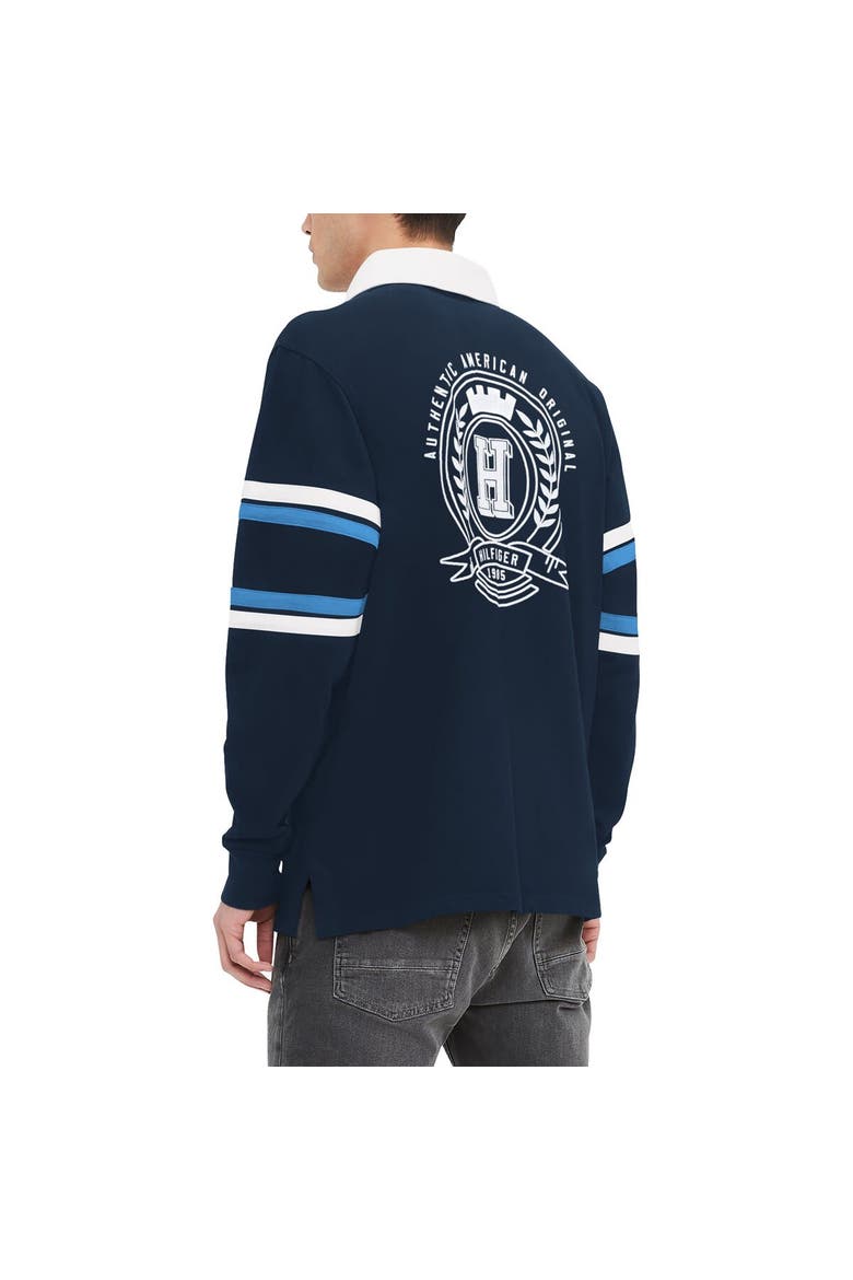 Men's Tommy Hilfiger Navy Tennessee Titans Cory Varsity Rugby Long Sleeve T-Shirt, Alternate, color, Navy