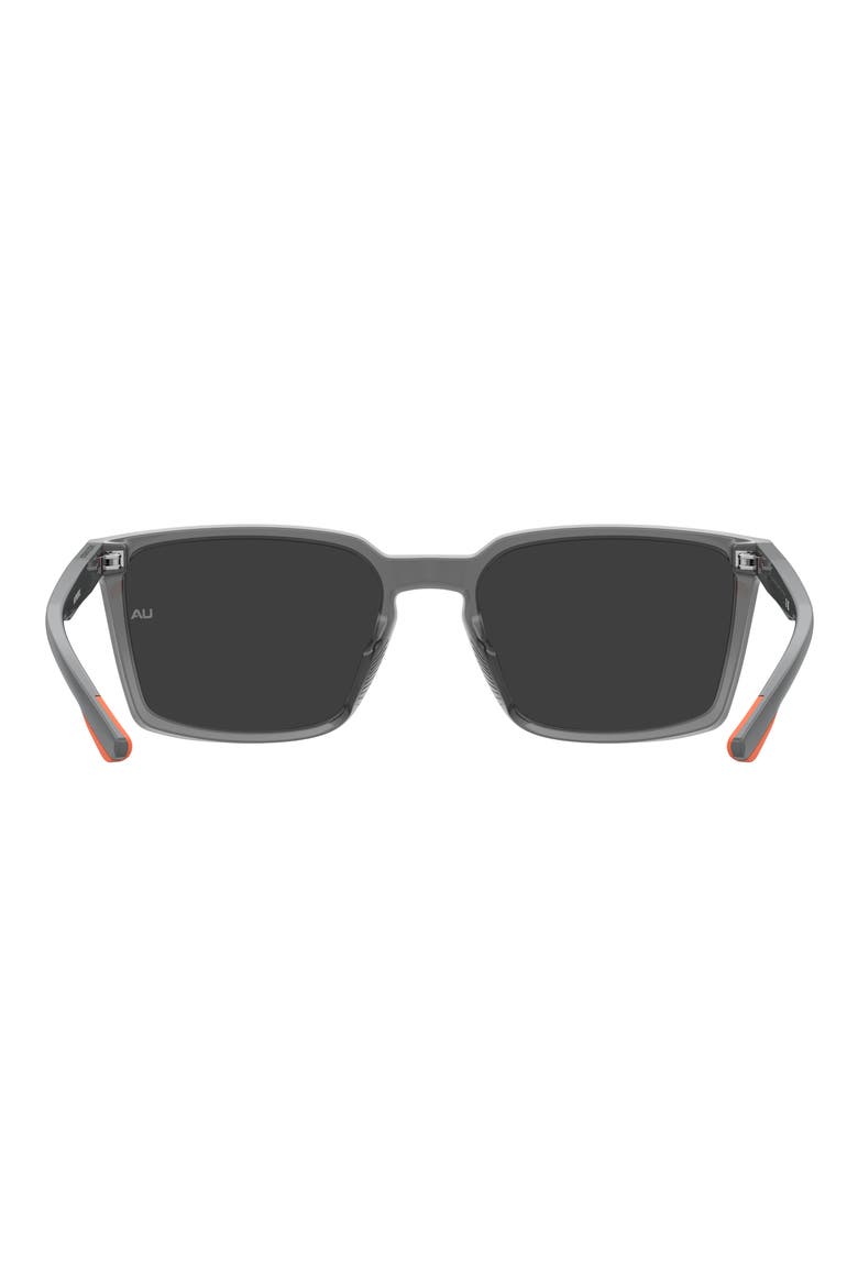 Sportate 57mm Rectangular Sunglasses, Alternate, color, CRYSTAL GREY