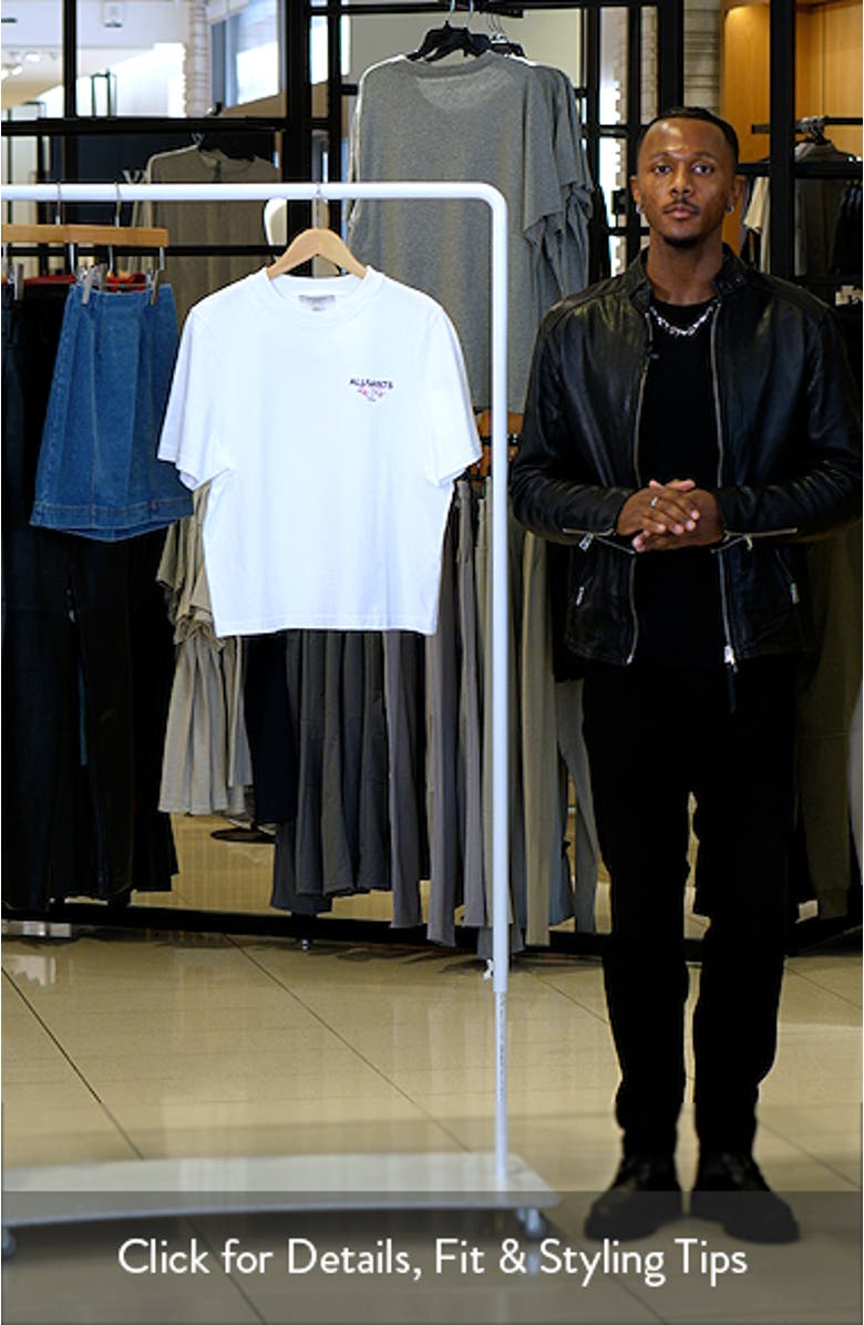 Amoré Lisa Heart Embroidered Cotton Graphic T-Shirt, sales video thumbnail