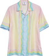 Casablanca For the Love of Dance Silk Camp Shirt