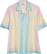 Casablanca For the Love of Dance Silk Camp Shirt