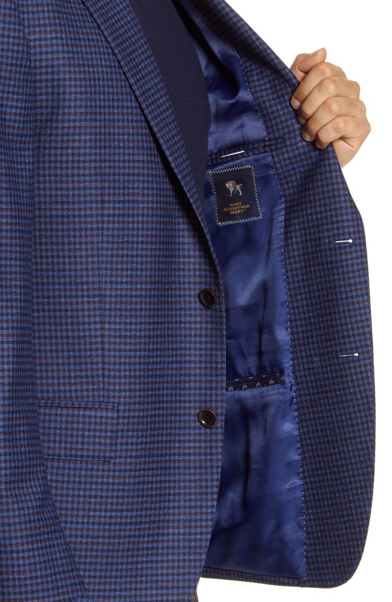 Hart Schaffner Marx Classic Fit Check Stretch Wool Sport Coat, Alternate, color, 