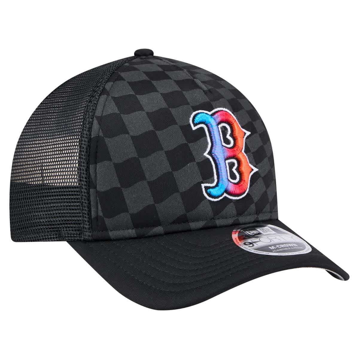 New Era Men's New Era Black Boston Red Sox Gradient 9FORTY A-Frame M ...