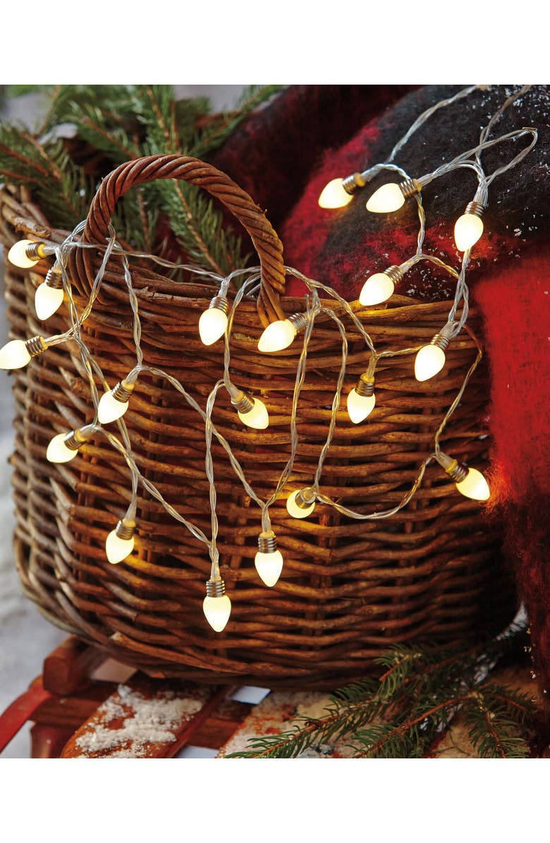 tag Vintage LED String Lights 20 Count Indoor White Christmas, Alternate, color, White
