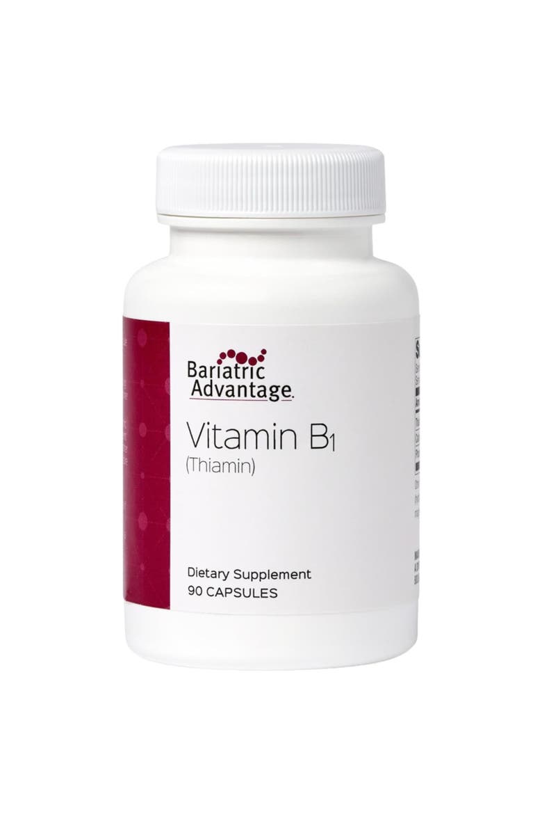 Vitamin B1 Thiamin Energy Support Mini Capsules 100 mg 90 Count, Main, color, None