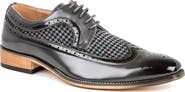 Gino Vitale Houndstooth Wingtip Derby