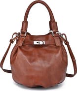 OLD TREND Leather Pumpkin Bucket Bag