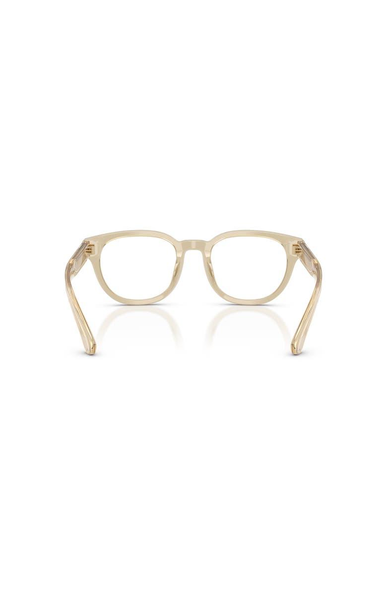 Burberry 49mm Round optical glasses, Alternate, color, Beige