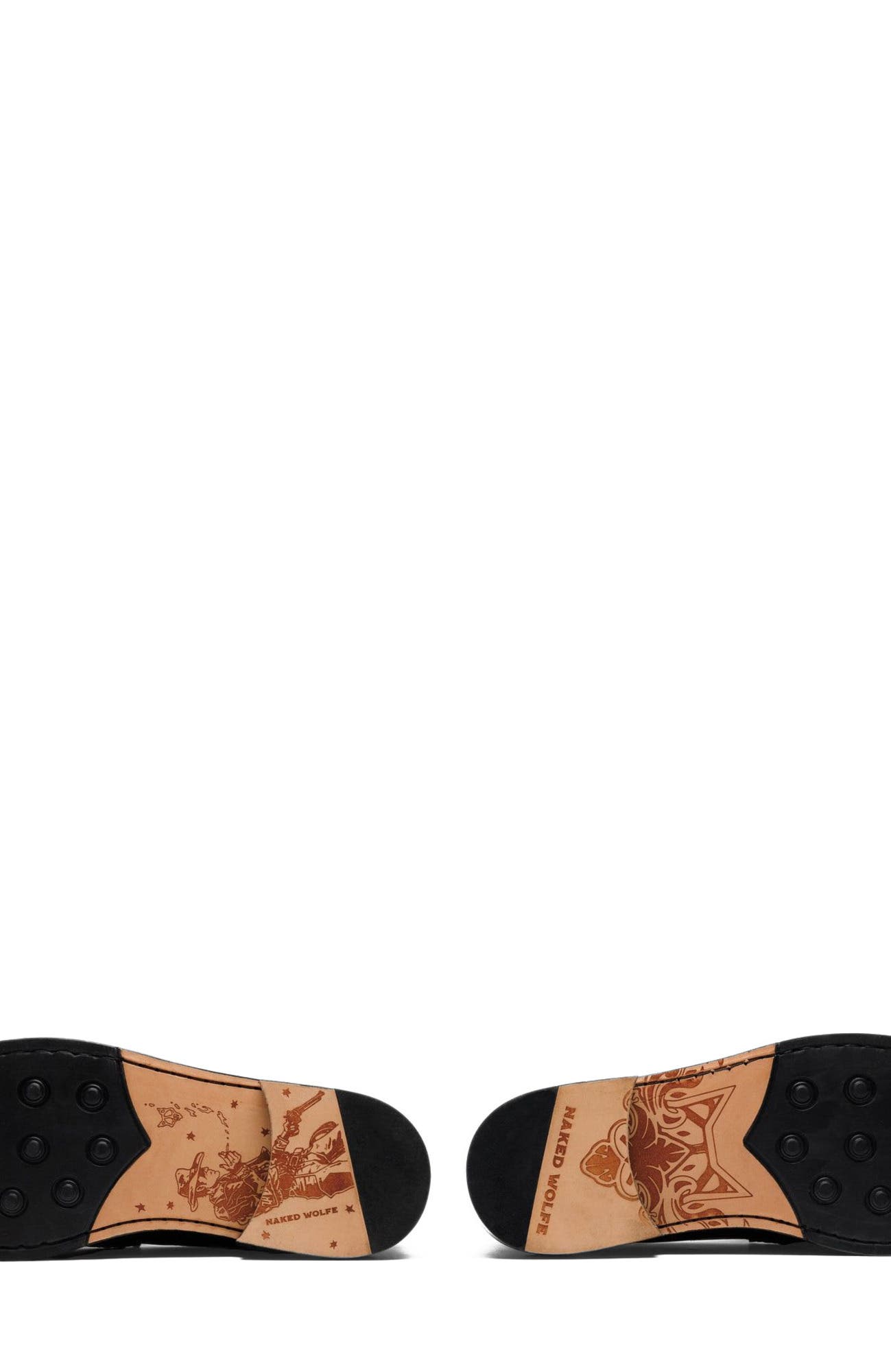 Naked Wolfe Roma Black Croc, Alternate, color, Black