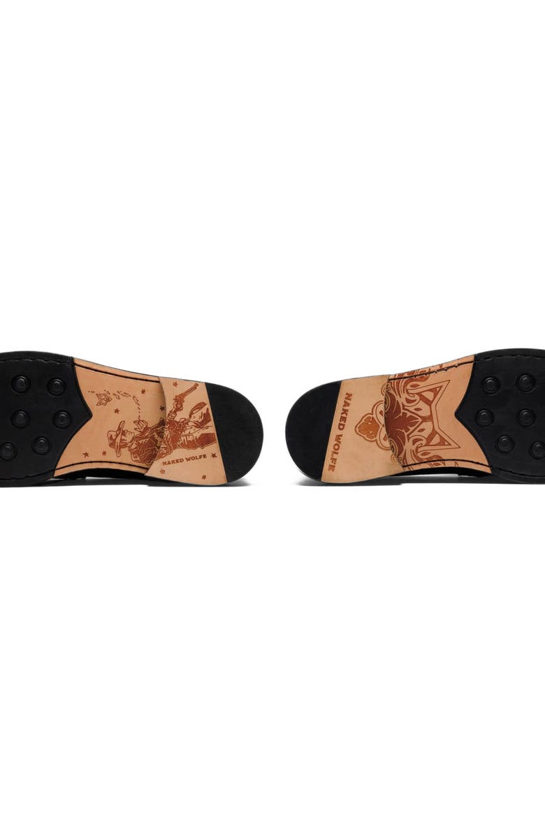 Naked Wolfe Roma Black Croc, Alternate, color, Black