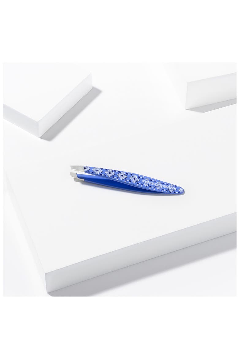 Mini Lisbon Sea Slant Tweezer, Alternate, color, BLUE