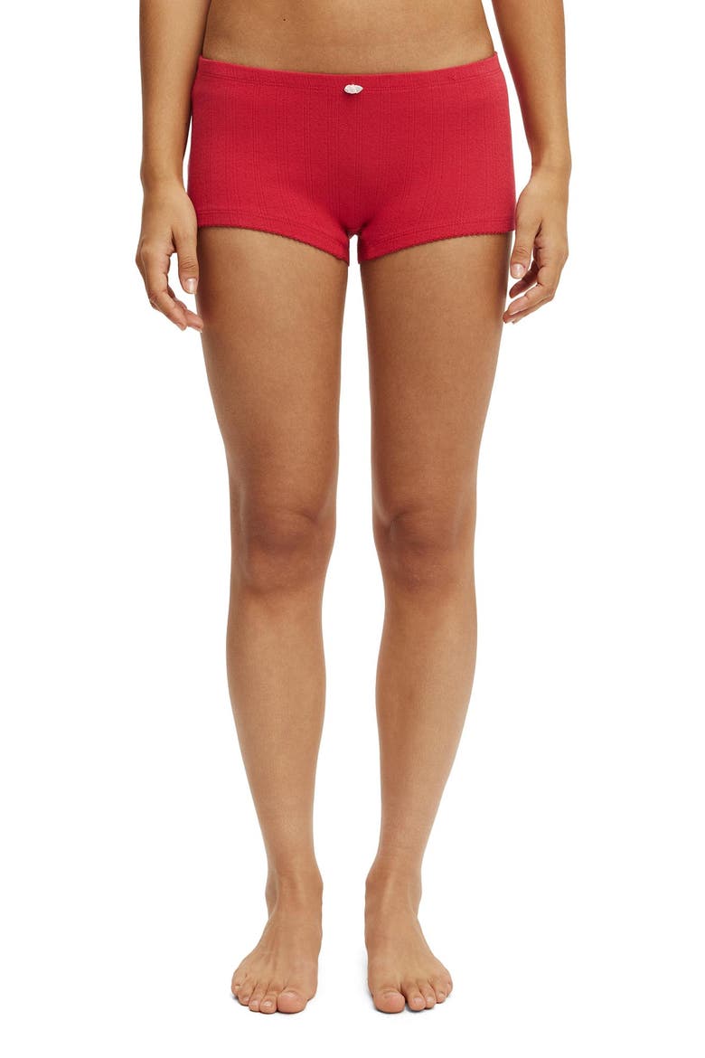 Women's Dreamy Soft Pointelle Micro Short, Main, color, Glowberry