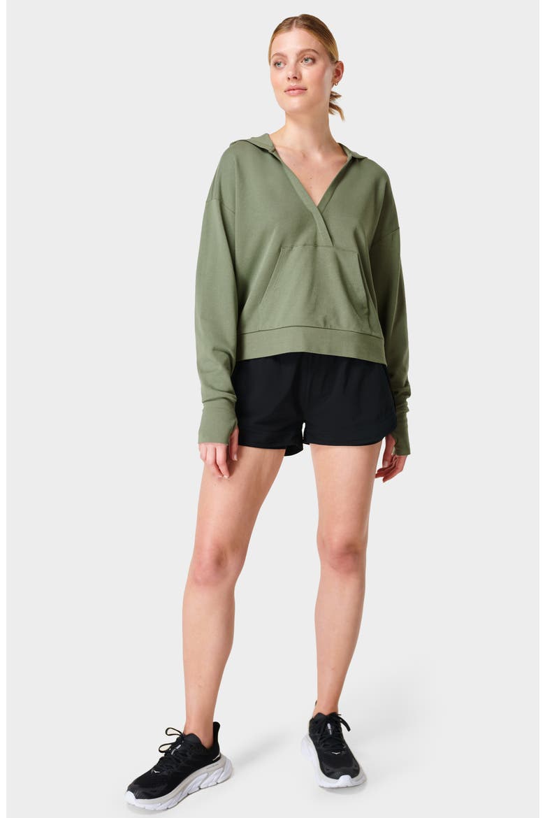Women's After Class Relaxed Hoodie, Alternate, color, HEATH GREEN