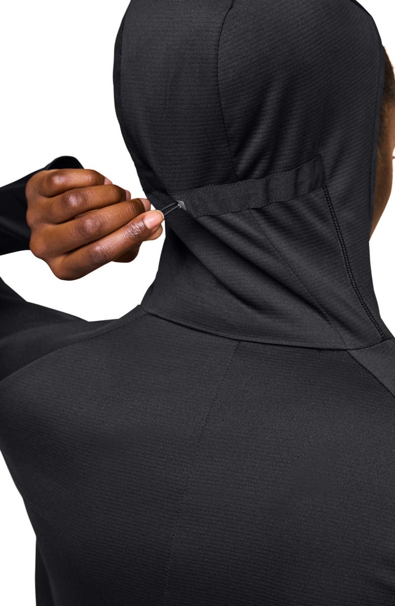 On Climate Zip Hoodie, Alternate, color, Black