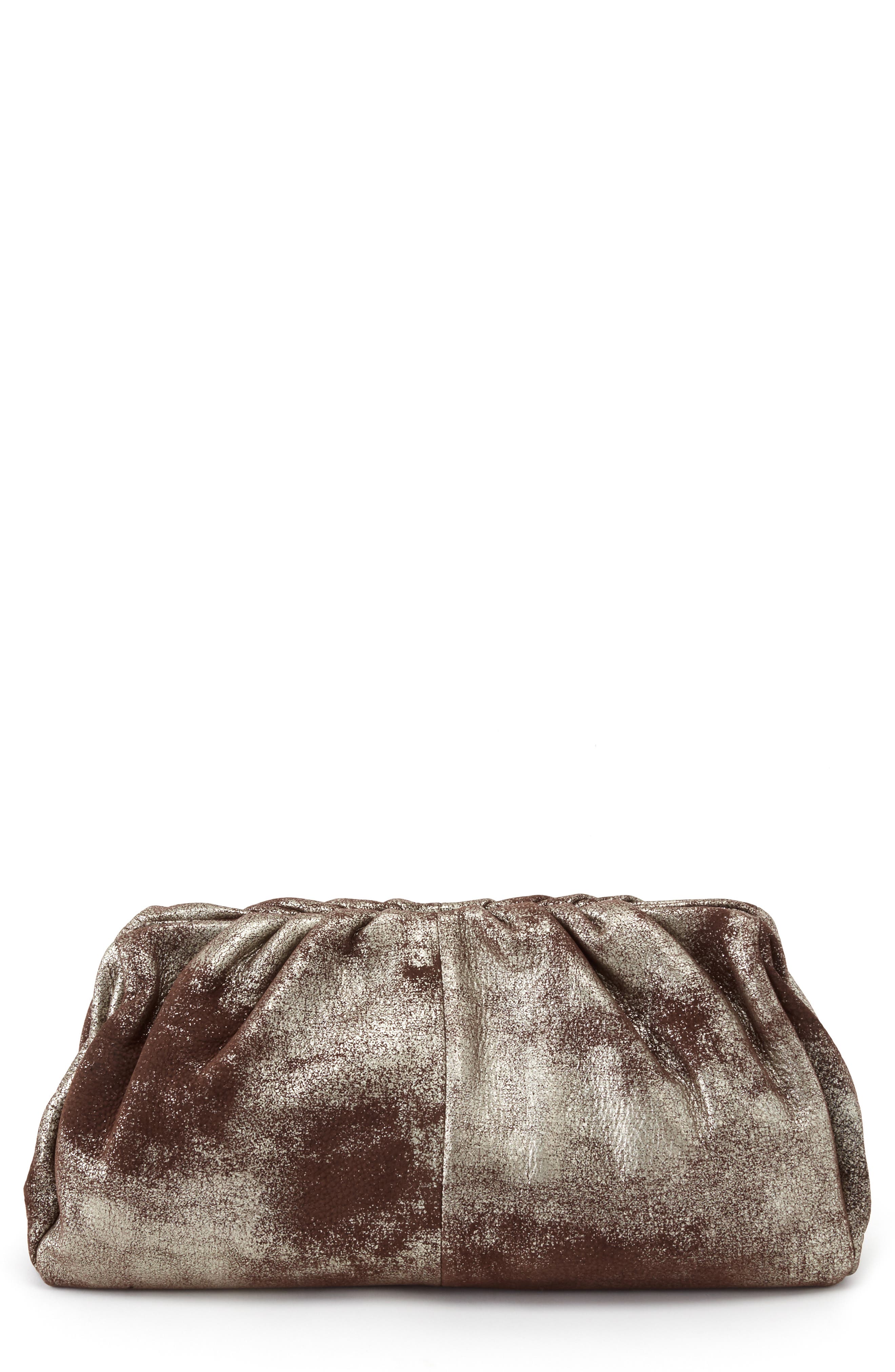 HOBO Angela Leather Clutch, Main, color, 