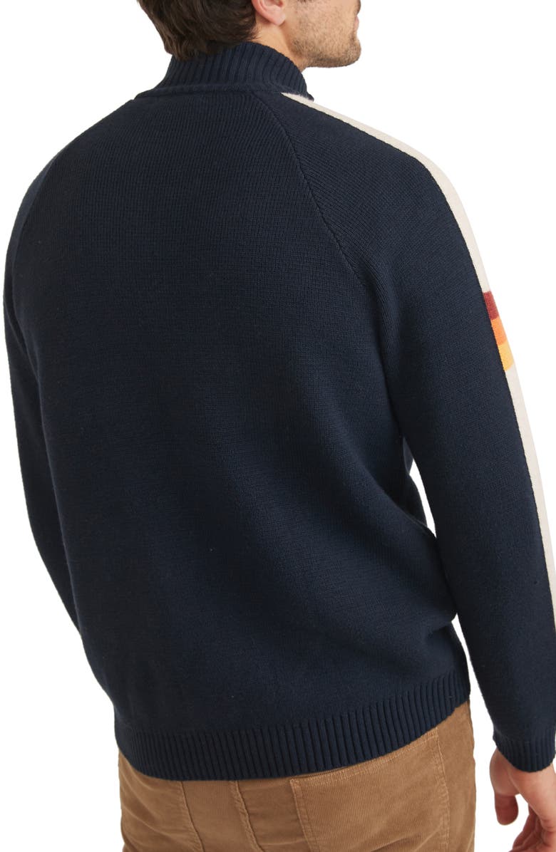 Marine Layer Archive Armas Quarter Zip Sweater, Alternate, color,