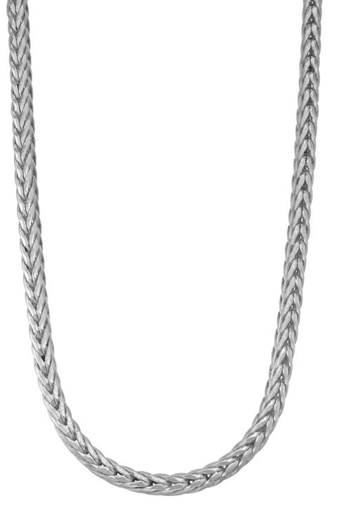 Sterling Silver Wheat Chain Necklace
