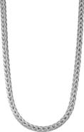FZN Sterling Silver Wheat Chain Necklace
