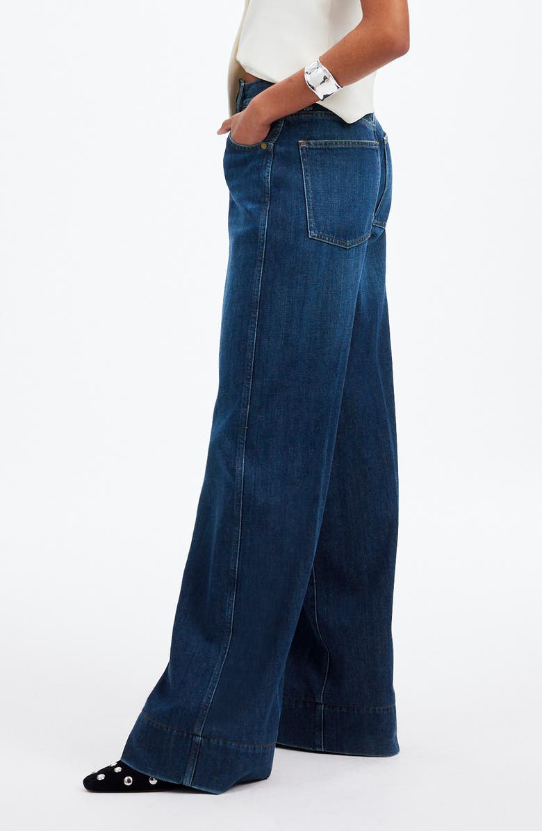 Madewell Softdrape Denim Superwide-Leg Jeans, Alternate, color, 