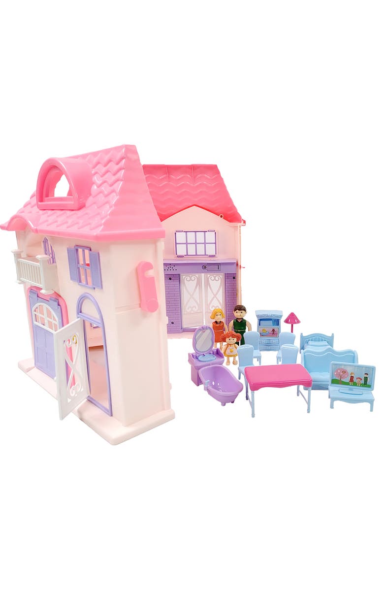 Boley Doll House Pink & Purple 16Pcs, Alternate, color, Multicolored