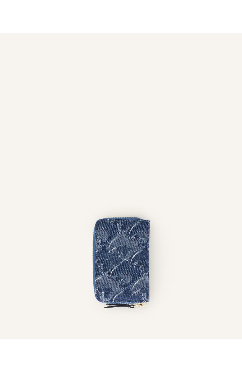 Lanvin Lunar Year Zipped Cardholder In Denim, Main, color, Blue
