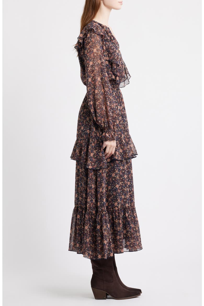 Paisley Tiered Ruffle Maxi Dress, Alternate, color, NAVY MALLORY PAISLEY