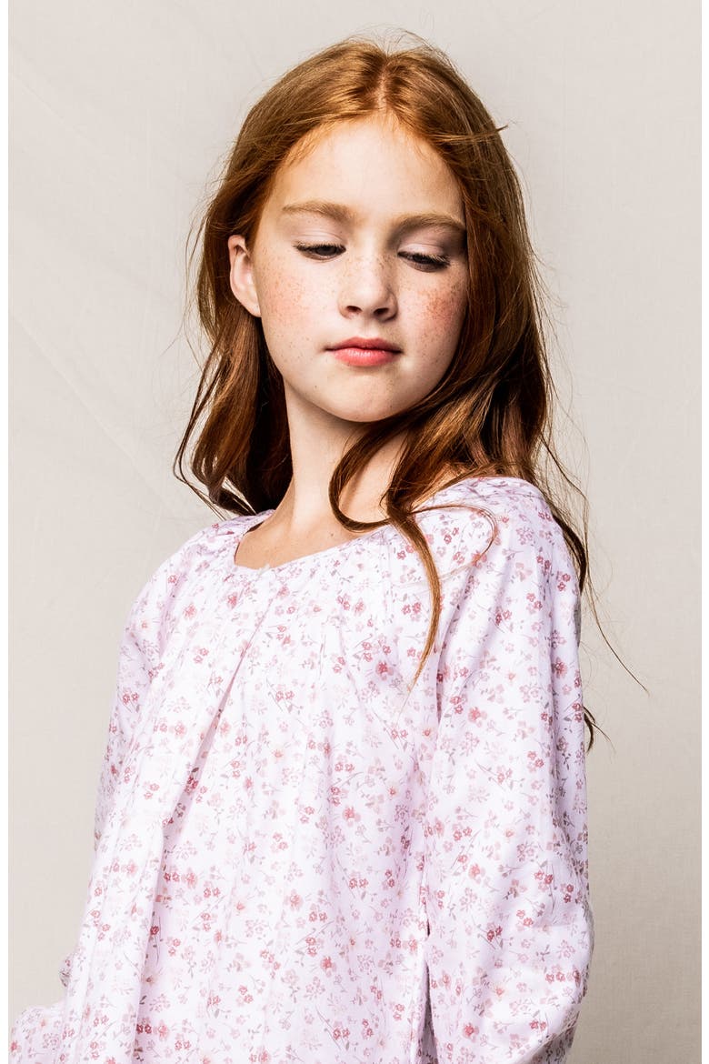Dorset Floral Delphine Nightgown, Alternate, color, WHITE