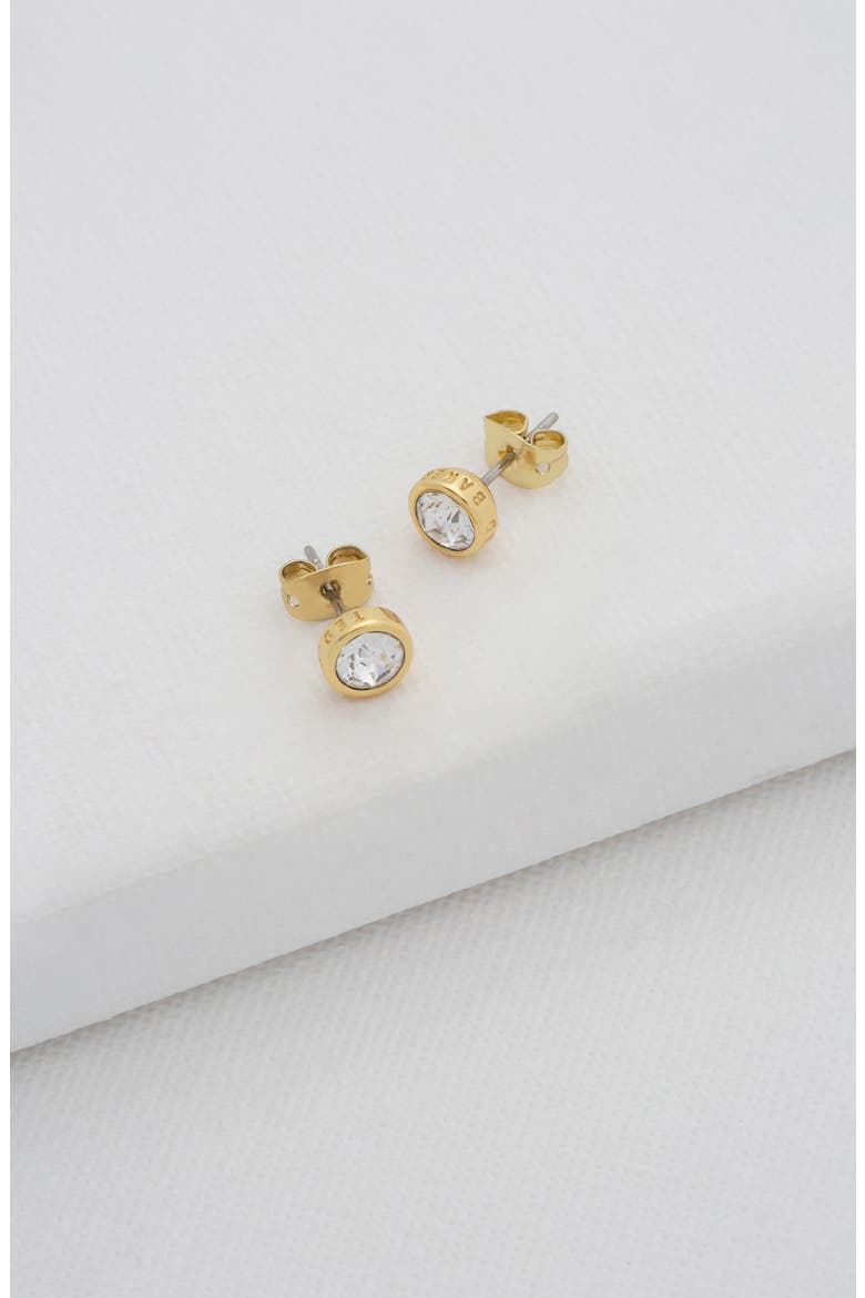 Sinaa Crystal Stud Earrings, Alternate, color, GOLD TONE CLEAR CRYSTAL