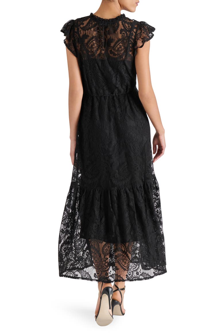 Osiris Lace Maxi Dress, Alternate, color, BLACK