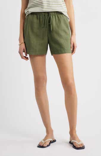 Caslon® Linen Drawstring Shorts