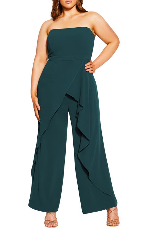 Attract Strapless Jumpsuit (Plus Size)